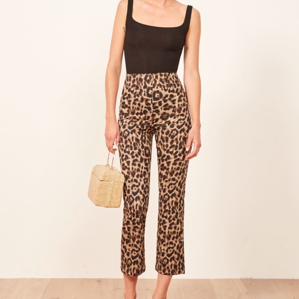 Reformation Marlon pant leopard print